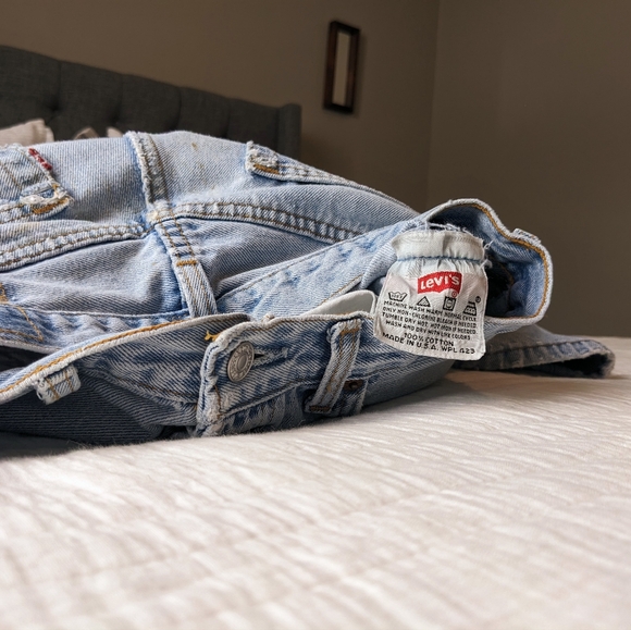 Levi's 501 Vintage Straight Leg Jeans 90s Light Wash COPY - Picture 13 of 16